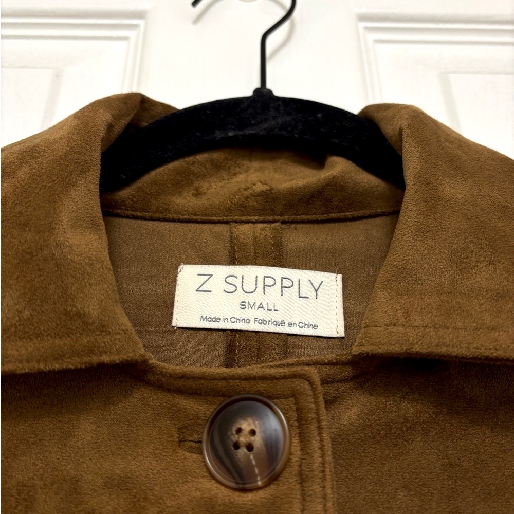 NWOT Z SUPPLY Faux Suede Chore Jacket - Picture 7 of 10
